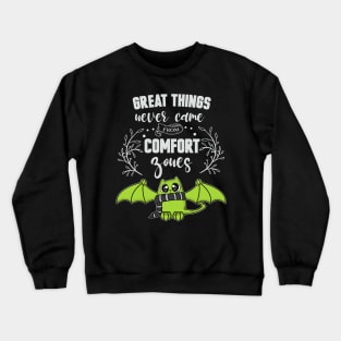 Great Things Comfort Zone Cute Cat Crewneck Sweatshirt